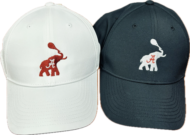 Alabama Tennis Hats - Black and White 